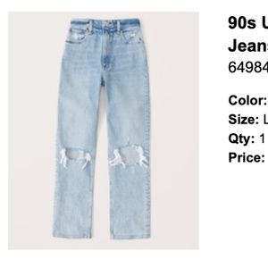 Abercrombie 90s Ultra High Rise Jeans